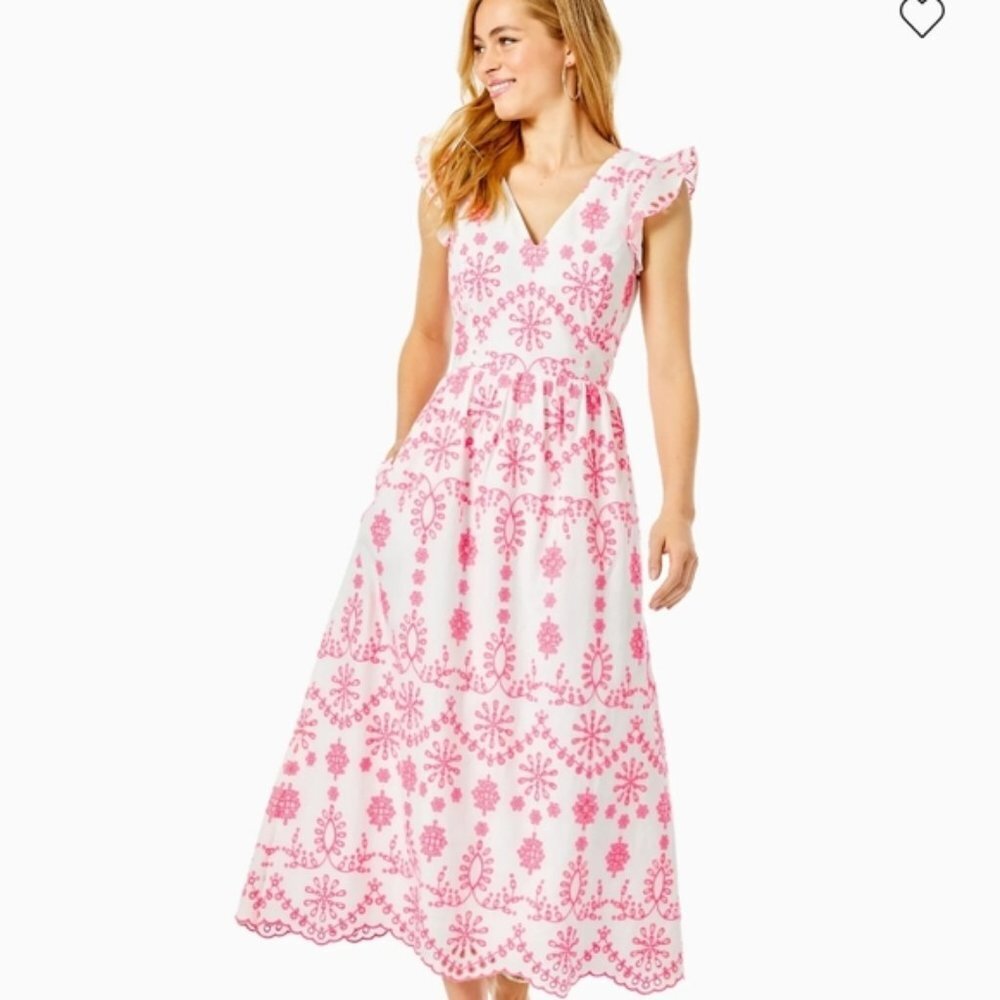 NWT Lilly Pulitzer Lillyanne Midi Dress size 8
